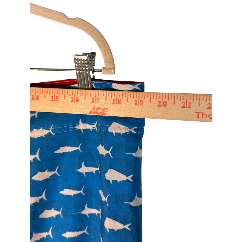 Pelagic Board Shorts Size 38 Fish Flag American Flag Fishing Trunks Patriotic - Picture 7 of 12